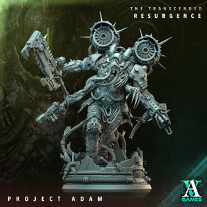 3D Printed Archvillain Games Project Adam The Transcended Resurgence 28 32mm D&D