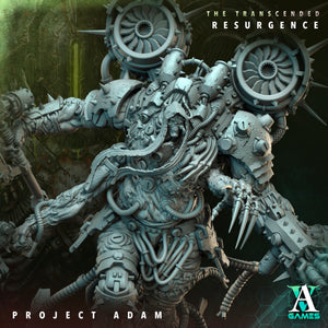 3D Printed Archvillain Games Project Adam The Transcended Resurgence 28 32mm D&D