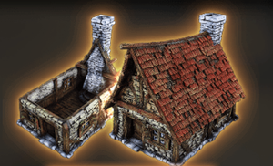 3D Printed Archvillain Games Taranwyth Farmer's Hut 28 32mm D&D