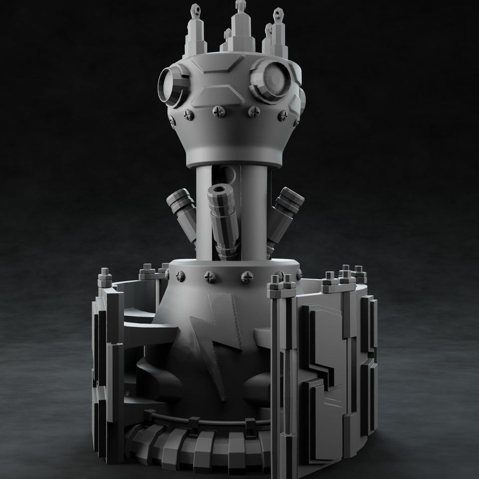 3D Printed Nafarrate Tesla Tower Space Orcs 28 32 mm D&D