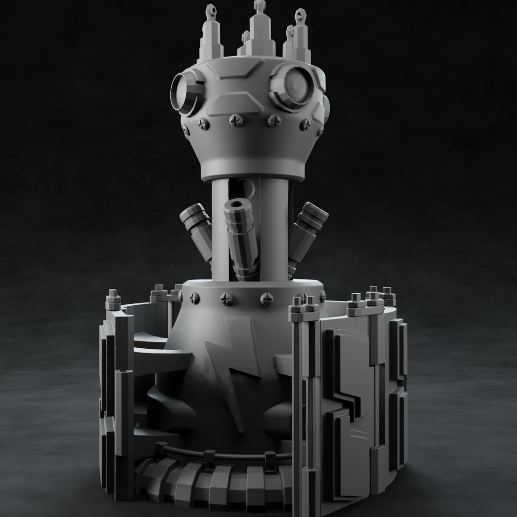 3D Printed Nafarrate Tesla Tower Space Orcs 28 32 mm D&D