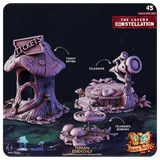 3D Printed Cast n Play Red Magic Spa Set 28mm 32mm D&D