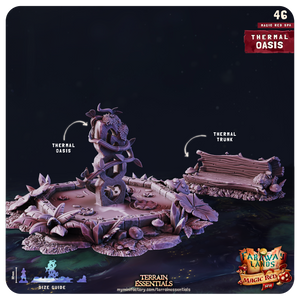 3D Printed Cast n Play Red Magic Spa Set 28mm 32mm D&D