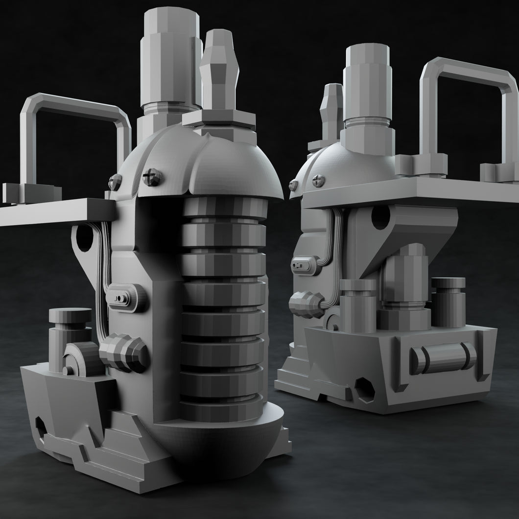 3D Printed Nafarrate Thermic Plasma Regulator Space Orcs 28 32 mm D&D