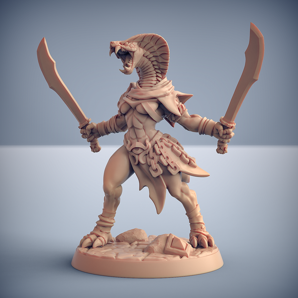 3D Printed Artisan Guild Nagarot Thralls Maneaters Nagarots 28mm 32mm