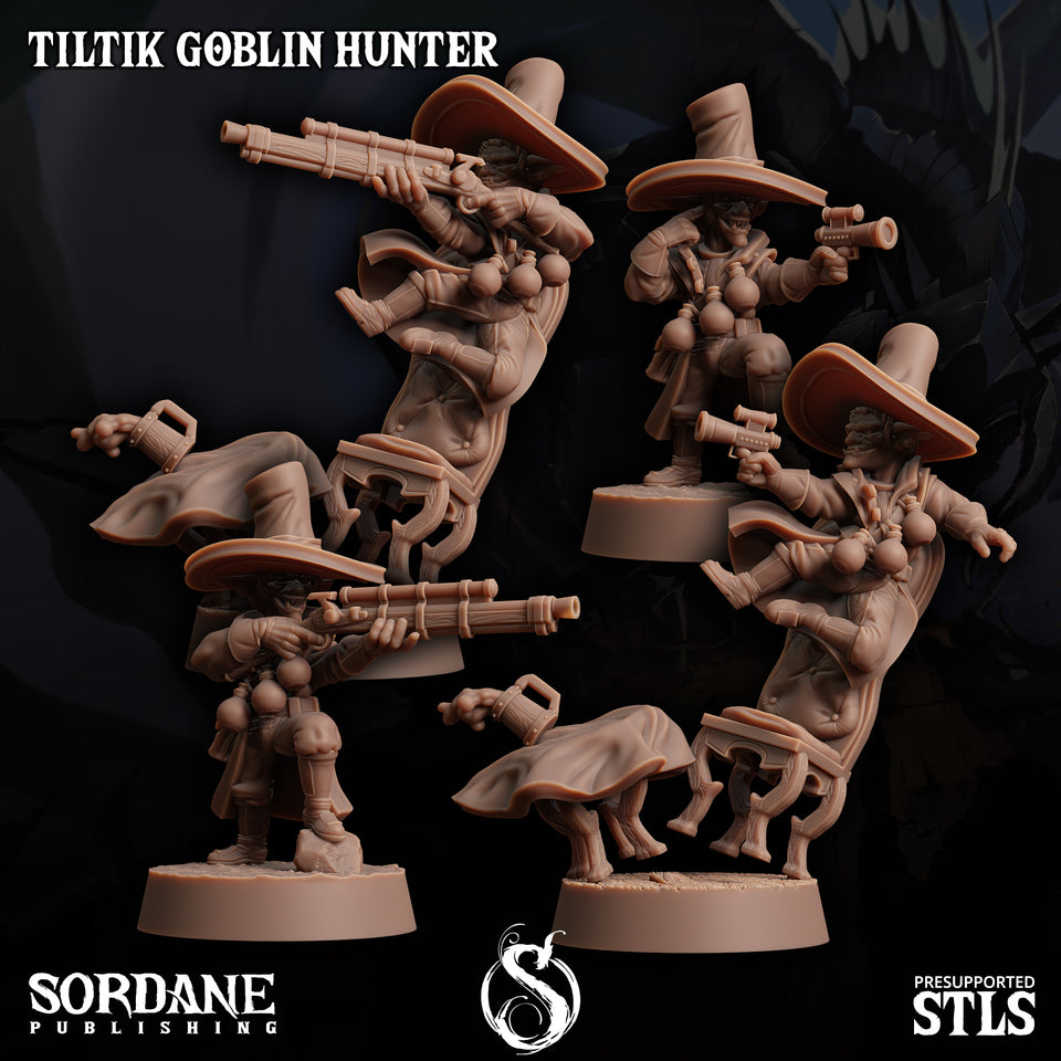 3D Printed Sordane Publishing Tiltik Goblin Hunter 28 32mm D&D