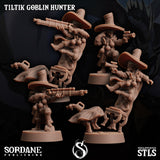 3D Printed Sordane Publishing Tiltik Goblin Hunter 28 32mm D&D