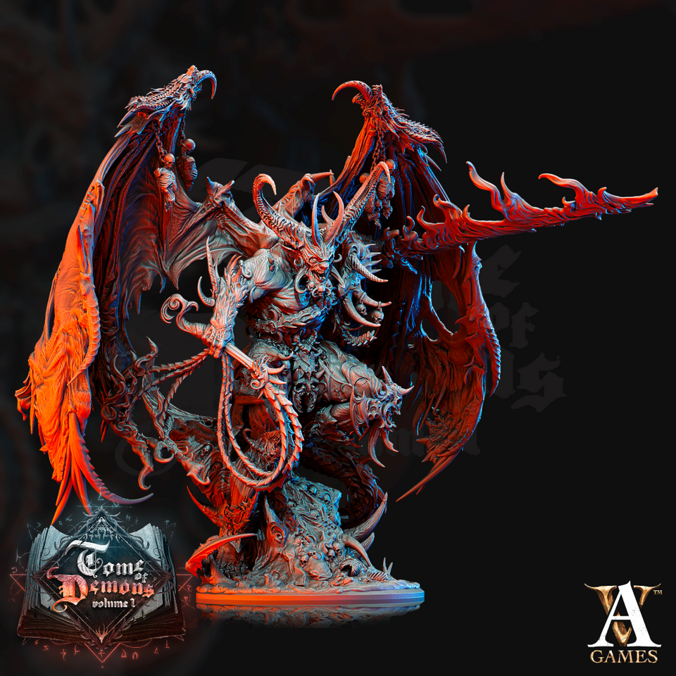 3D Printed Archvillain Games Tome of Demons Vol. 1 - Armaros Chaos Incarnate 28mm 32mm D&D