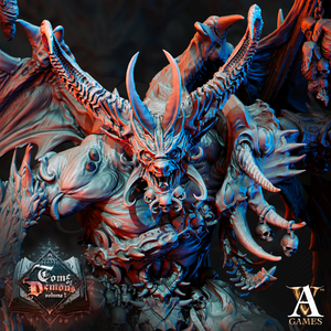 3D Printed Archvillain Games Tome of Demons Vol. 1 - Armaros Chaos Incarnate 28mm 32mm D&D
