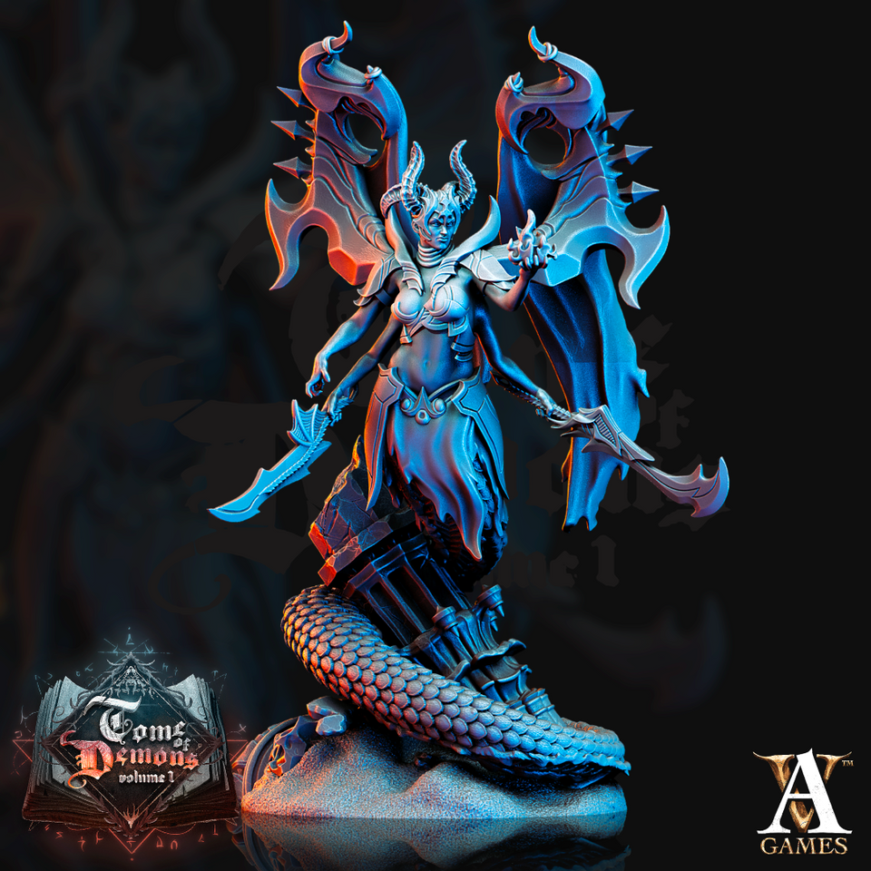 3D Printed Archvillain Games Tome of Demons Vol. 1 Tamareth 28 32mm D&D