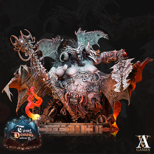 3D Printed Archvillain Games Tome of Demons Vol. II - Orcus 28mm 32mm D&D