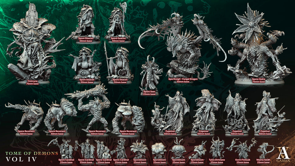 3D Printed Archvillain Games Zygomor Tome of Demons Vol IV 28 32mm D&D