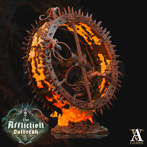 3D Printed Archvillain Games The Affliction Outbreak - The Wheel 28mm 32mm D&D