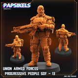 3D Printed Papsikels Union Armed Forces Progressive People Sof 13 JUNE 2024 SCIFI 28mm 32mm