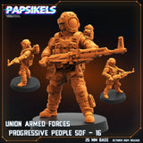 3D Printed Papsikels Union Armed Forces Progressive People Set October 2024 SciFi 28mm 32mm