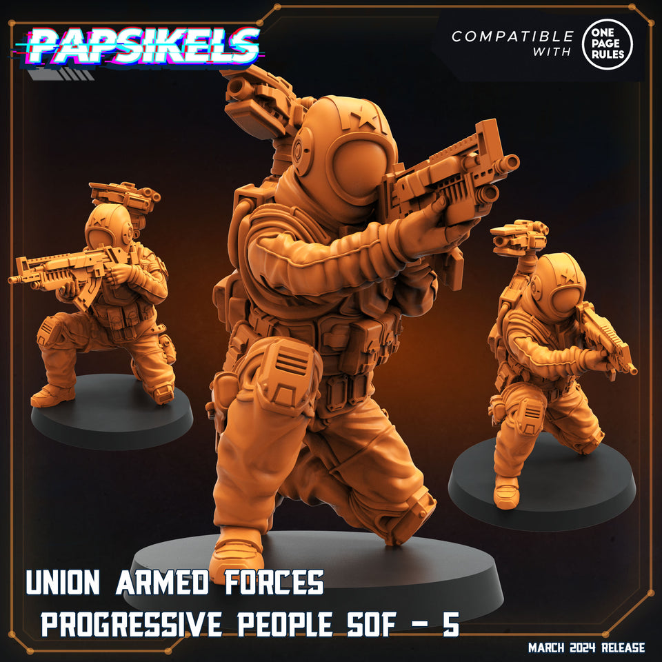 3D Printed Papsikels Union Armed Forces Progressive People Set 28mm 32mm