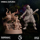 3D Printed Sordane Publishing Umbral Saplings 28 32mm D&D