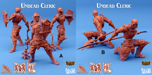 3D Printed Sordane Publishing Umiera Undead Cleric Cult of Umiera 28 32mm D&D