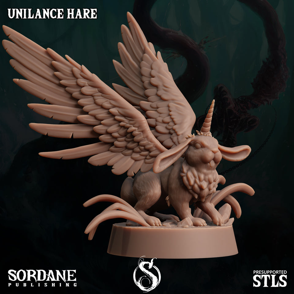 3D Printed Sordane Publishing Unilance Hare 28 32mm D&D