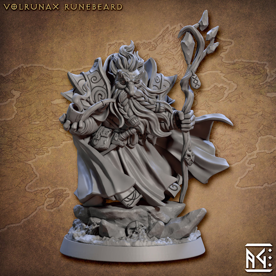 3D Printed Artisan Guild Volrunax Runebeard - The Guildmaster Arcanists Guild 28mm 32mm