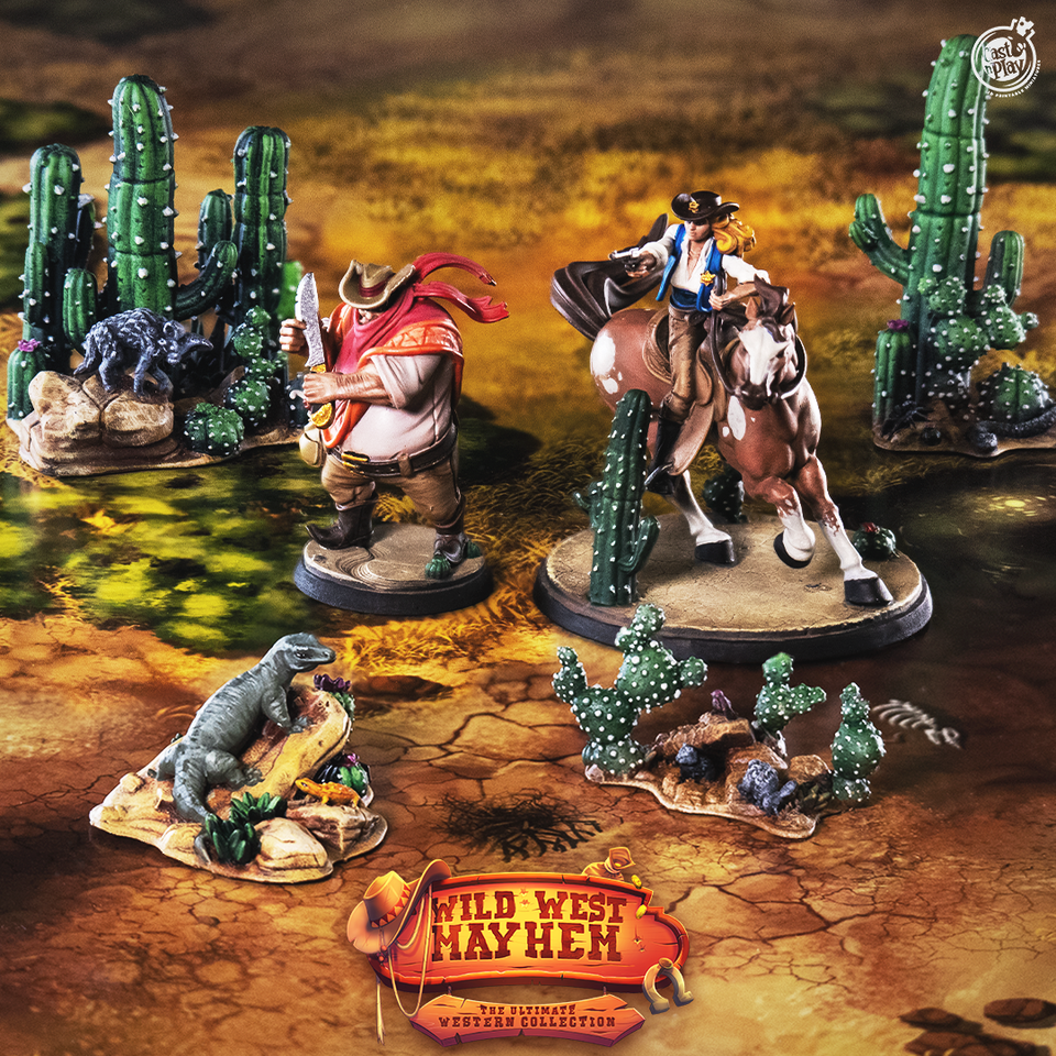 3D Printed Cast n Play Wild West Mayhem 28mm 32mm D&D