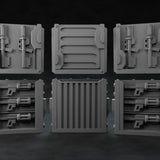 3D Printed Nafarrate Weapon Rack Set 2 Space Orcs 28 32 mm D&D