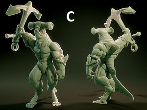 3D Printed Nafarrate Wereshark Lovecraftian Bestiary 28 32 mm D&D