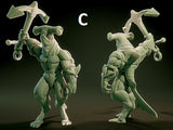 3D Printed Nafarrate Wereshark Lovecraftian Bestiary 28 32 mm D&D