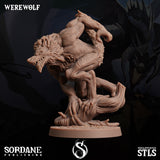 3D Printed Sordane Publishing Werewolves 28 32mm D&D