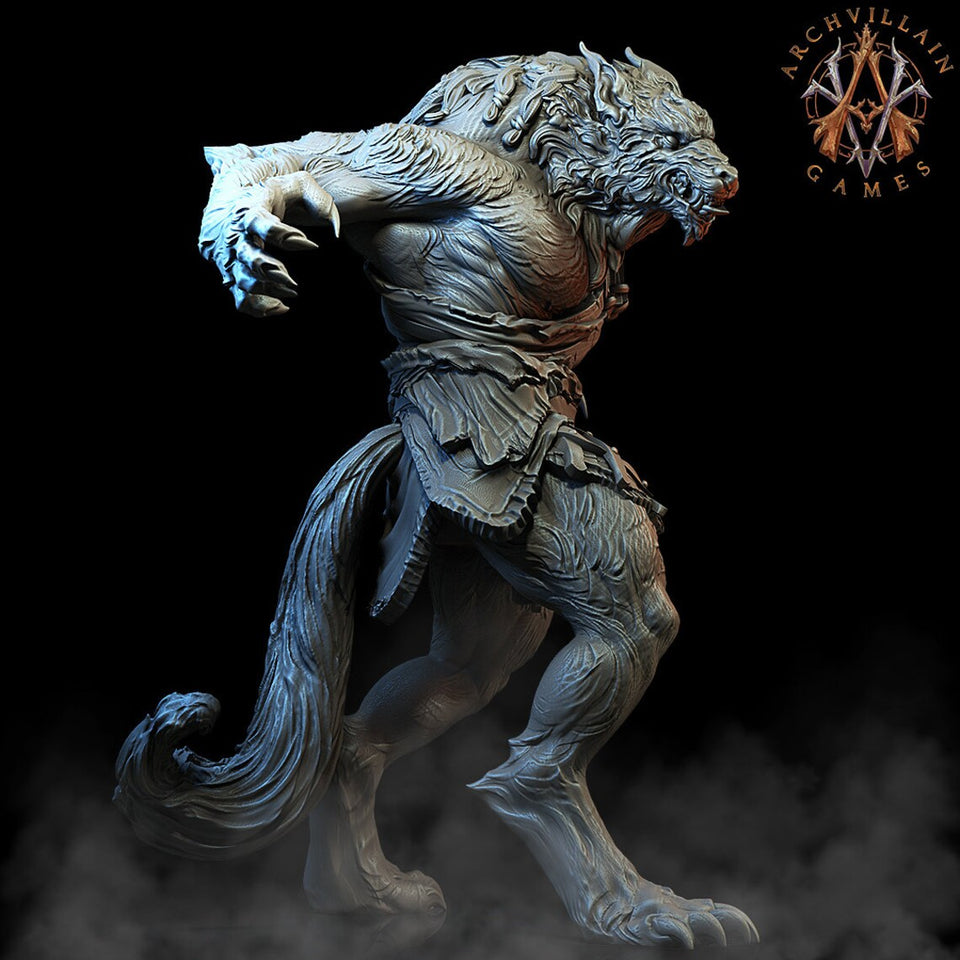 3D Printed Archvillain Games Moonbiten - Werewolves 28mm 32mm D&D