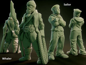 3D Printed Nafarrate NPCS Lovecraftian Bestiary 28 32 mm D&D