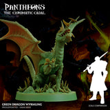 3D Printed Sordane Publishing Wyrmling Green Dragon Pantheons - The Chromatic Cabal 28 32mm D&D