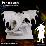 3D Printed Sordane Publishing Wyrmling White Dragon Pantheons - The Chromatic Cabal 28 32mm D&D