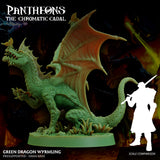 3D Printed Sordane Publishing Wyrmling Green Dragon Pantheons - The Chromatic Cabal 28 32mm D&D