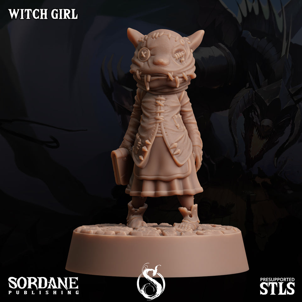 3D Printed Sordane Publishing Halloween Kids 28 32mm D&D