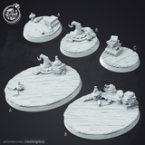 3D Printed Cast n Play Wizard Bases Wizard's Guild Set 28mm 32mm D&D