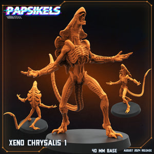 3D Printed Papsikels Xeno Chrysalis Set 28mm 32mm