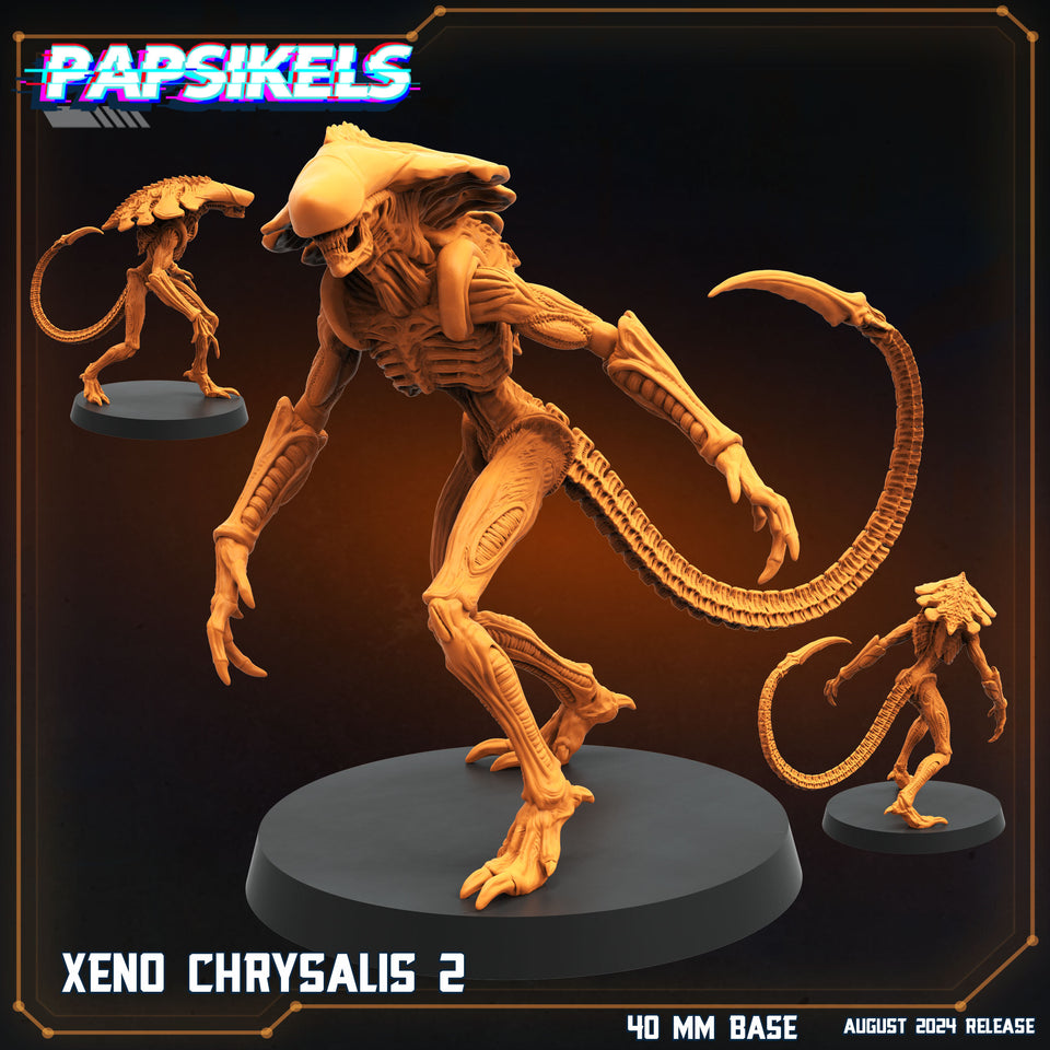 3D Printed Papsikels Xeno Chrysalis Set 28mm 32mm