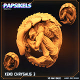 3D Printed Papsikels Xeno Chrysalis Set 28mm 32mm