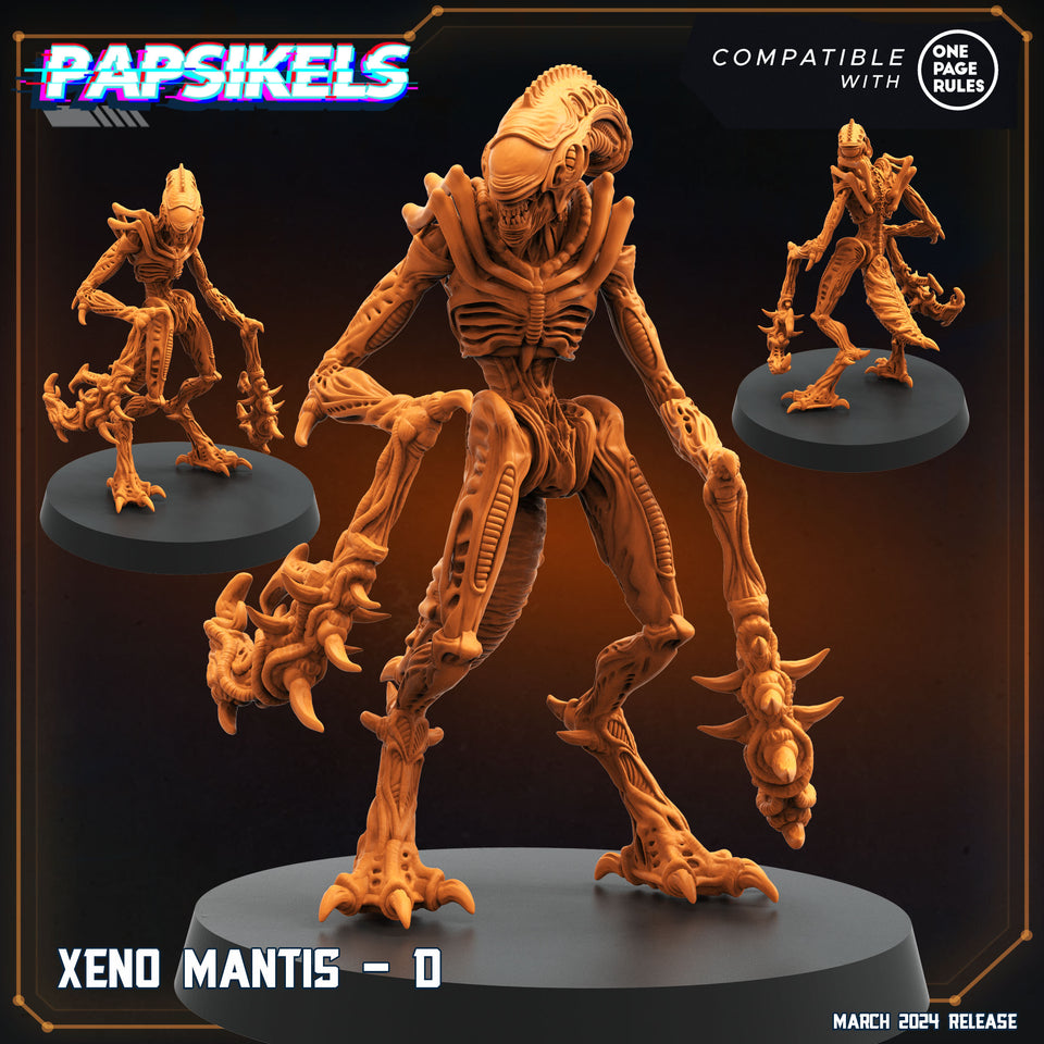 3D Printed Papsikels Xeno Mantis Set 28mm 32mm