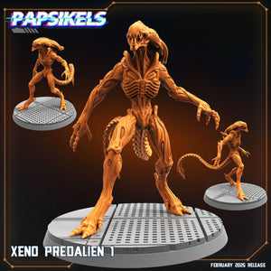 3D Printed Papsikels Xeno Predalien February 2025 Scifi 28mm 32mm