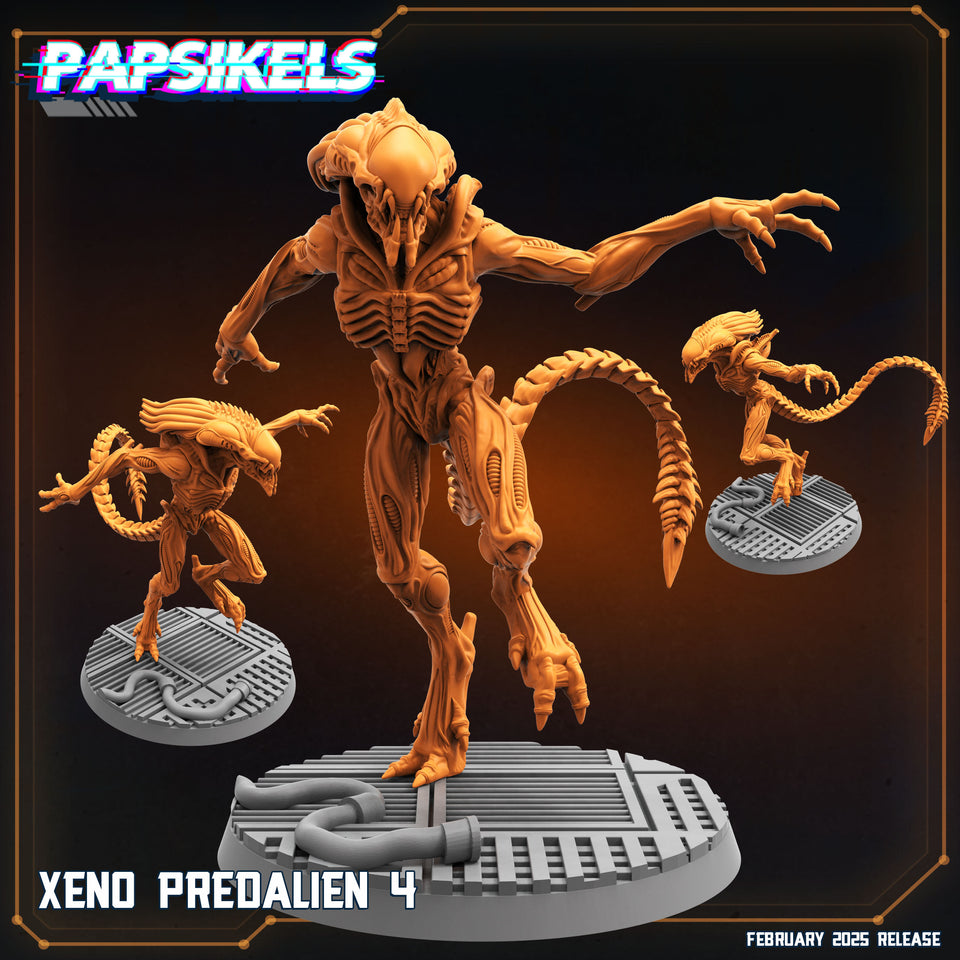 3D Printed Papsikels Xeno Predalien February 2025 Scifi 28mm 32mm
