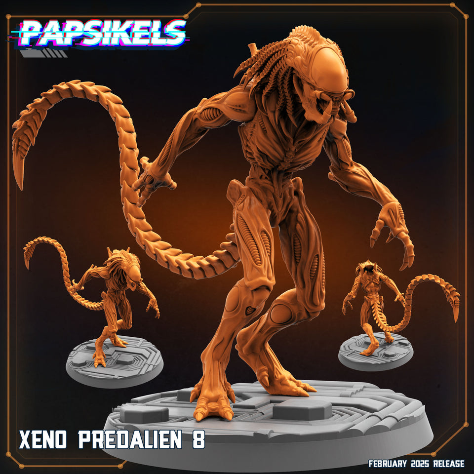 3D Printed Papsikels Xeno Predalien February 2025 Scifi 28mm 32mm