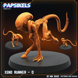 3D Printed Papsikels Xeno Runners Set SEPTEMBER 2024 SCIFI 28mm 32mm