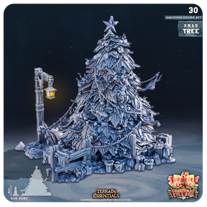 3D Printed Cast n Play Christmas Village Terrain Set 28mm 32mm D&D