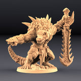 3D Printed Artisan Guild Zantharot Lizard Champion Epic Bosses 28mm 32mm