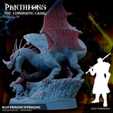 3D Printed Sordane Publishing Wyrmling Blue Dragon Pantheons - The Chromatic Cabal 28 32mm D&D