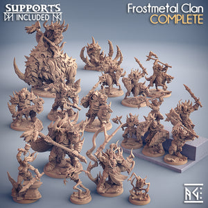 3D Printed Artisan Guild Modular Frostmetal Clan Frostmetal Clan 28mm 32mm