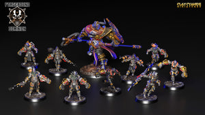 3D Printed Clay Cyanide Forgebound Dominion 28 32 mm D&D