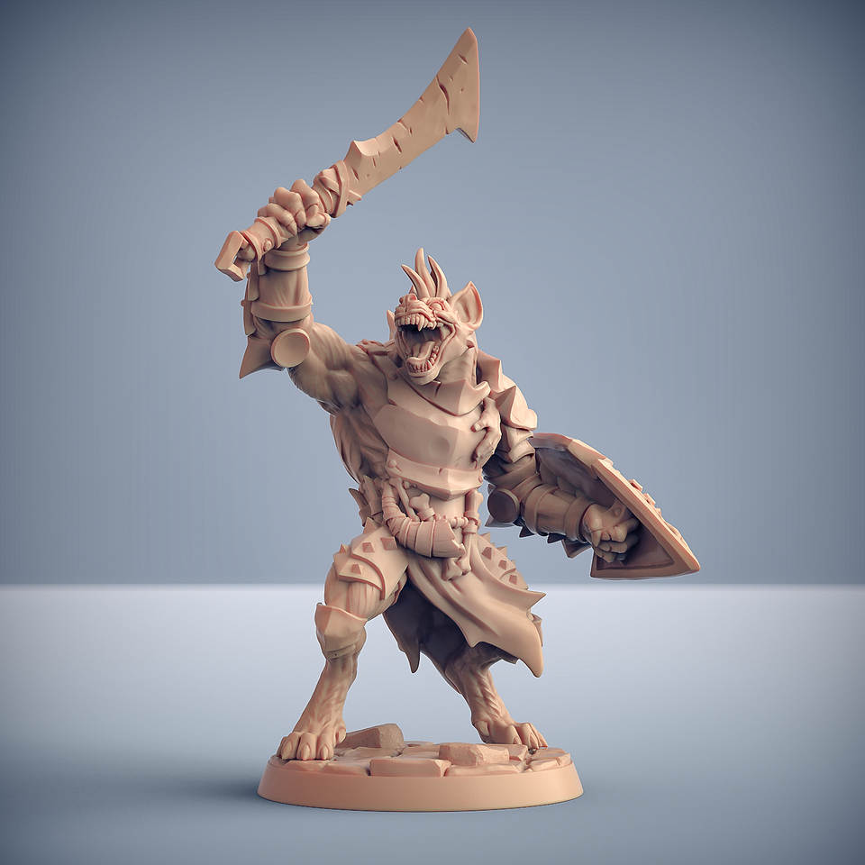 3D Printed Artisan Guild Modular Bonegnasher Gnolls Bonegnasher Gnolls 28mm 32mm